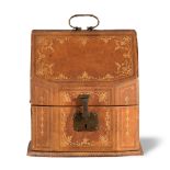 Leather-covered document box, 19th Century