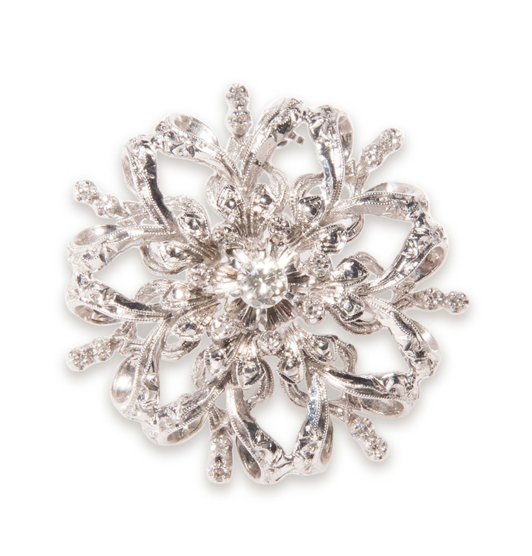 Diamond brooch.