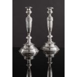 Pair of silver candlestiks, Austro-Hungarian Empire.