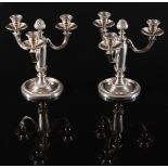 Christofle, Pair of candelabra.