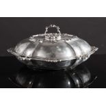 Silver vegetable dish.