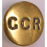 Great Central Railway horse brass (circular) with the letters “GCR” heavily hand engraved to the