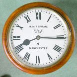 Cheshire Lines Committee 12” round head clock, No.205 by W. McFerran, Manchester. This late 19th