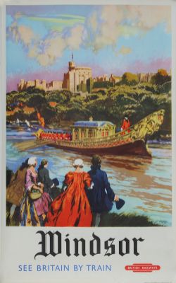 Poster British Railways 'Windsor - See Britain By Train' by Gordon Nicoll double royal 25in x