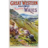 Poster GWR 'Picturesque Wales - Tourist and Excursion Tickets During Summer Months From London &