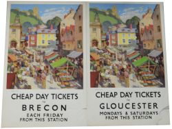 Posters qty 4 all with the same Jack Merriott image of Richmond, Yorkshire but used for the