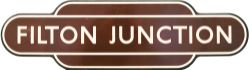 Totem BR(W) FILTON JUNCTION, F/F. Ex GWR station with a three way junction to Avonmouth, South Wales