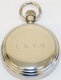 Lancashire & Yorkshire Railway Pocket Watch by Elgin. The 15 jewel 317 grade movement is clearly