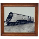 Signed photograph of 21C1 in original frame that hung in the office of RL Curl at Eastleigh. He