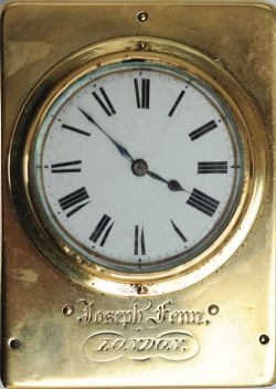 London and Birmingham Railway Guards watch By Joseph Fenn of London. A brass and mahogany cased