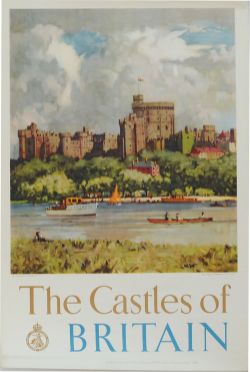 Poster British Travel & Holidays Association 'The Castles of Britain' by Norman Wilkinson