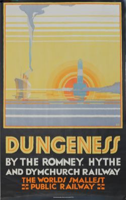 Romney Hythe & Dymchurch Poster 'Dungeness By The Romney Hythe & Dymchurch Railway World's