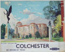 Poster British Railways 'Colchester - the Castle Built about 1080' by Jack Merriott quad royal