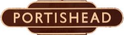 Totem BR(W) PORTISHEAD H/F. Ex Bristol and Portishead Pier and Railway station, later GWR, opened in
