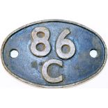 Shedplate 86C Cardiff Canton until January 1961 and then Hereford until November 1964. Comes with