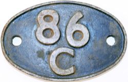 Shedplate 86C Cardiff Canton until January 1961 and then Hereford until November 1964. Comes with