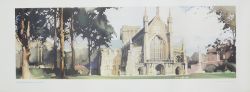 Carriage Print 'Winchester Cathedral, Hampshire' by Claude Buckle from the Southern Region A Series.