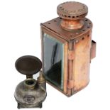LNWR copper gauge glass lamp