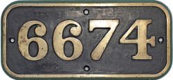 GWR brass 6674