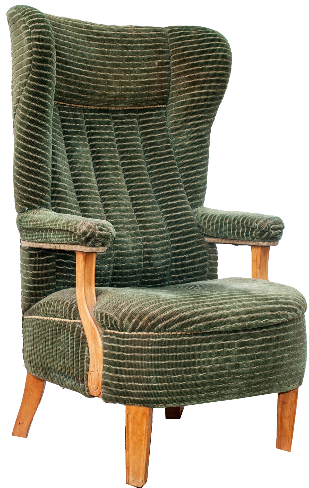 Steam Stock green moquette chair