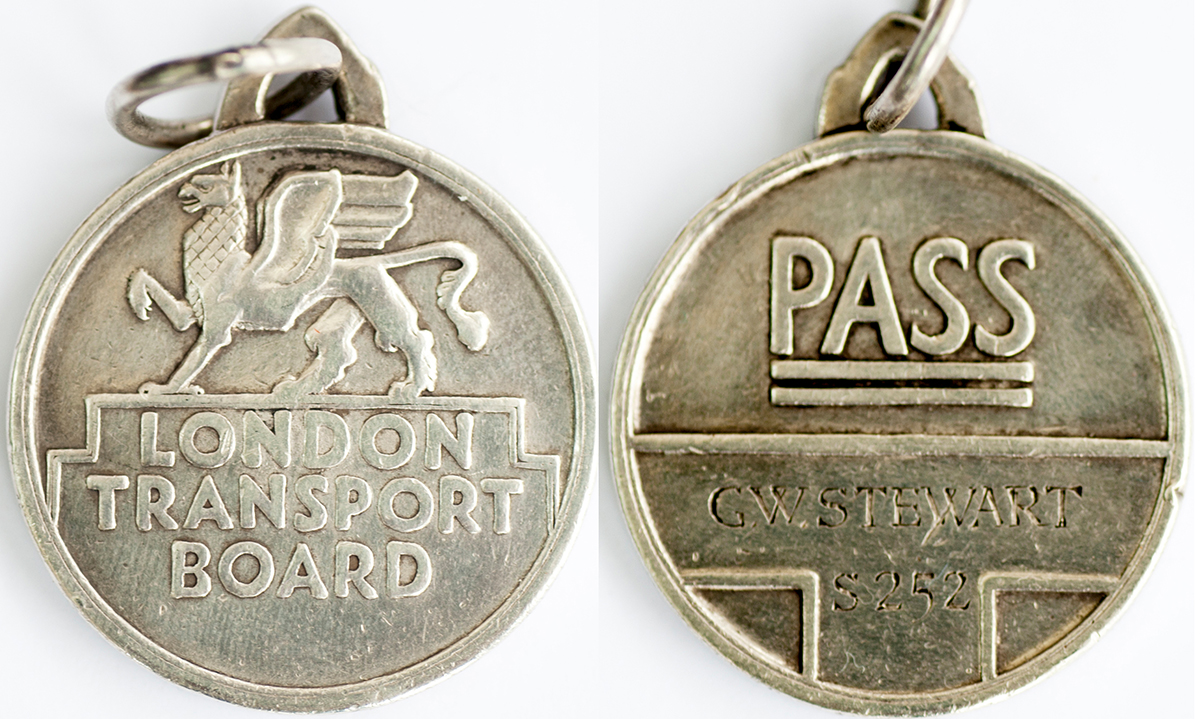 London Transport Board silver pass