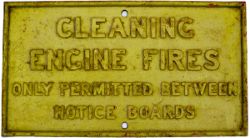 G&SWR Cleaning engine fires etc