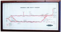 BR(E) Suburban lines route diagram