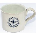 LNER First World War CHINA MUG, transfer printed to side SAILORS & SOLDIERS CANTEEN CREWE STATION