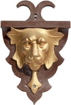 GWR cast iron LIONS HEAD as fitted to some of the early GWR standard buildings at each end where the