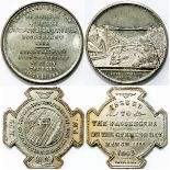 CLIFTON ROCKS RAILWAY opening day commemorative medal. Dated March 11th 1893. Makers Sale Bham.