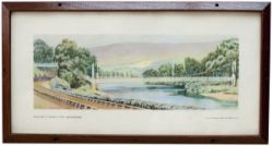 Carriage Print RIVER DEE AT CAMBUS O' MAY, ABERDEENSHIRE by Lance Cattermole R.O.I. View of the