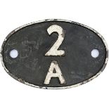 Shedplate 2A RUGBY 1948 - 1963 then TYSELEY until 1966. In ex loco condition.