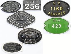 Selection of wagonplates x7 to include: oval Birmingham Rly Carriage and Wagon Builders 1937,