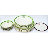 Railway convalescent home china bowls x18 consisting of 6x 9in diameter, 6x 10in diameter, 6x 6in