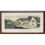 LNER carriage print LAVENHAM SUFFOLK by Roland Hilder RI. In excellent condition. An extremely