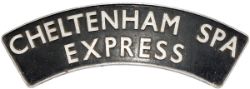 Headboard cast aluminium CHELTENHAM SPA EXPRESS. This type 1 headboard was unique to this service on