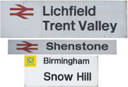 Modern image station signs x3 to include: BIRMINGHAM SNOW HILL with Centro logo 38in x 16in, 1970'