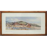 Carriage Print SANDSEND, NR. WHITBY, YORKSHIRE by Jack Merriott R.I. View of the now demolished