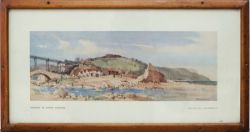 Carriage Print SANDSEND, NR. WHITBY, YORKSHIRE by Jack Merriott R.I. View of the now demolished