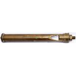 Brass locomotive whistle ex 08 0-6-0 Diesel, measures 11in long and 1.25in diameter.