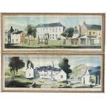 Carriage prints, a pair, both in modern glazed frames by Ronald A. Maddox. One WORDSWORTH HOUSE