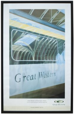 Poster GREAT WESTERN AT PADDINGTON STATION by Brendan Neiland RA. Double Royal 25in x 40in. One of