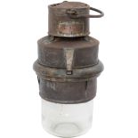 LNER carriage Pot lamp stamped LNE-C 124, copper plated SLEAFORD 14. In good condition but has no