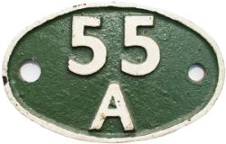 Shedplate 55A LEEDS HOLBECK 1957-1973 with a sub shed of STOURTON 1967-1972. Ex diesel locomotive,