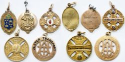 A set of 5 gold passes issued to the Rt Hon Lord Glenavy, consisting of, Gt Southern & Western