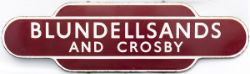 Totem BR(M) FF BLUNDELLSANDS AND CROSBY from the former L&Y & LNW station between Liverpool and