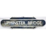 Totem BR(E) HF UPMINSTER BRIDGE from the former Midland Railway station between Upminster and