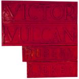 Locomotive wooden nameplate patterns, all ex British Leyland Longbridge Plant: LICKEY, RUBERY,