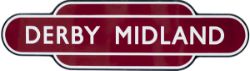 Totem BR(M) FF DERBY MIDLAND, from the only station now left in this City. Virtually mint.