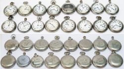 Railway pocket watches X15 to include LMS X 4, LNER x 8, BR(E) x 2 & BR(Sc) x 1, makers noted are